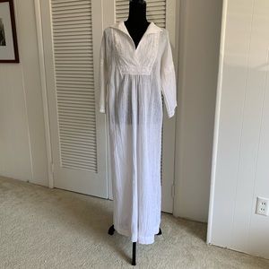 Vintage Keyloun semi sheer white dress